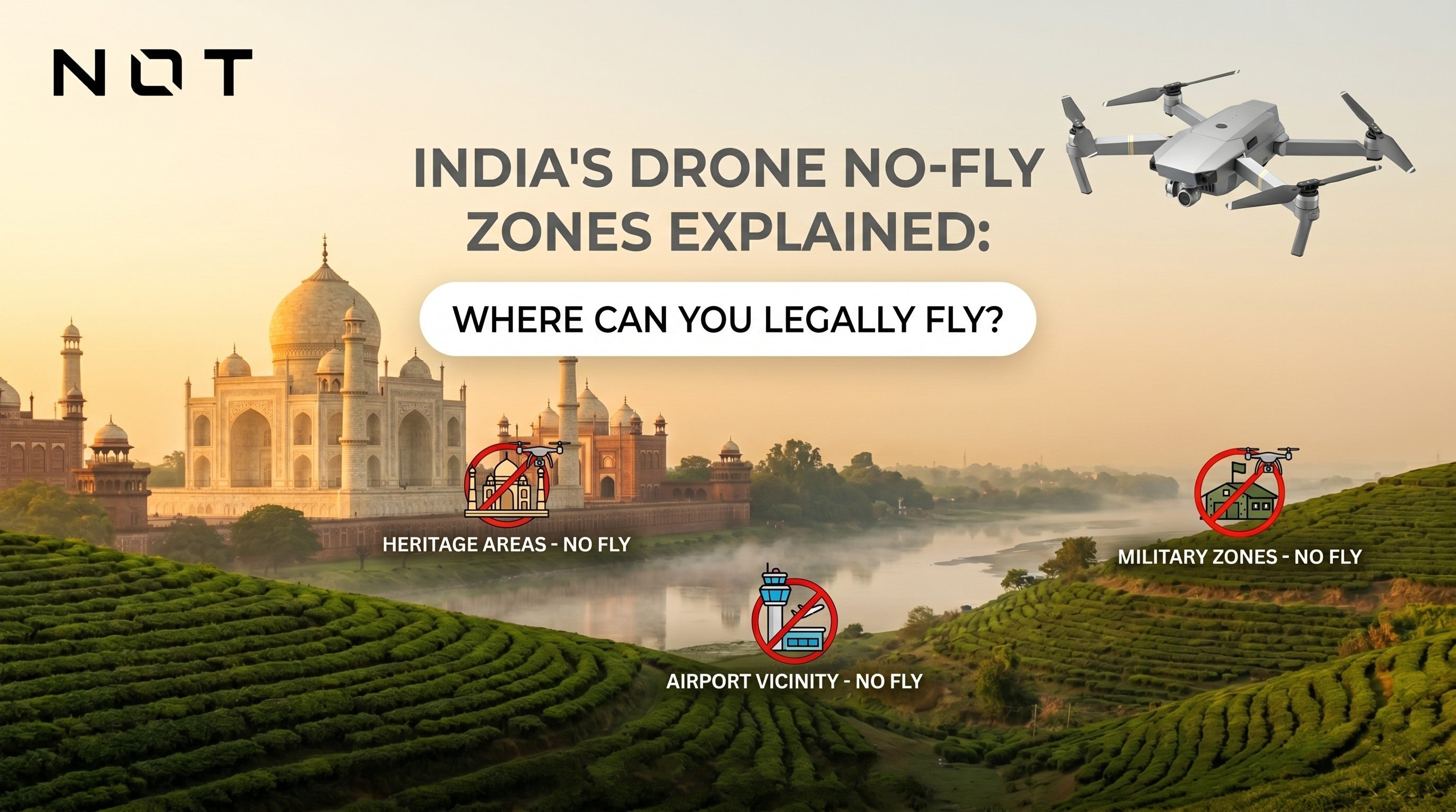 Where can you legally fly a drone in India? (No-fly zones explained ...