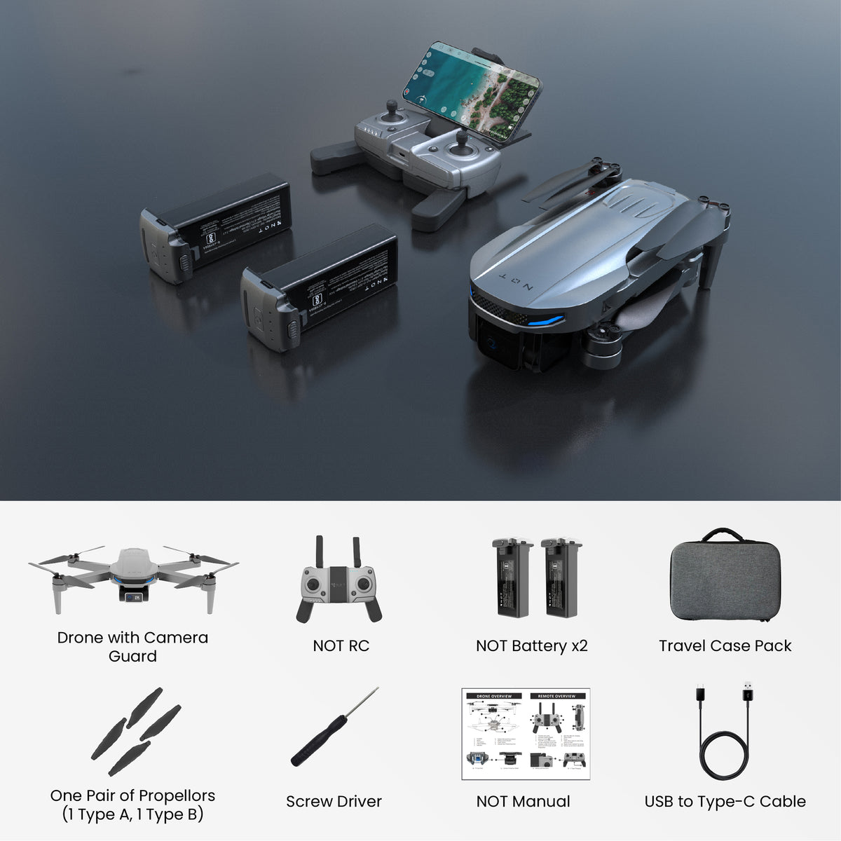 NOT ORO Dual Battery Drone Kit