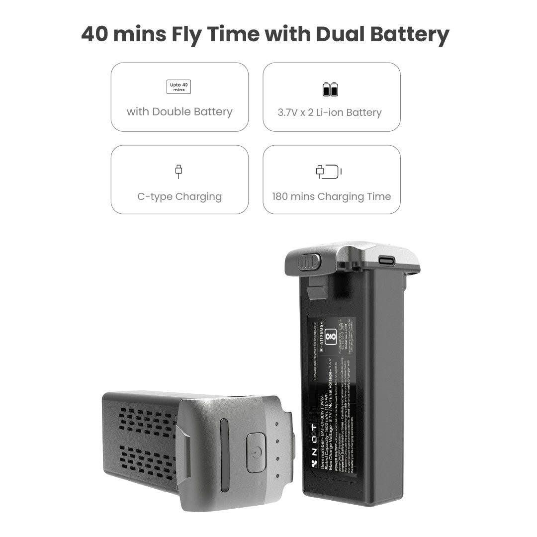 NOT Drones 40 mins fly time dual battery